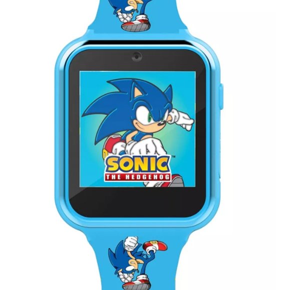 Children's Sonic the Hedgehog Blue Silicone Smart Watch 38mm